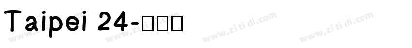 Taipei 24字体转换